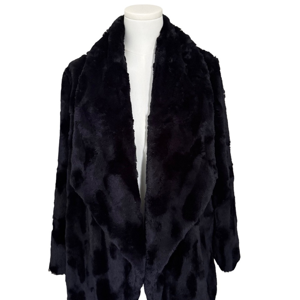 Jack by BB Dakota Elegant Black Faux Fur Jacket Size Small - Picture 3 of 14
